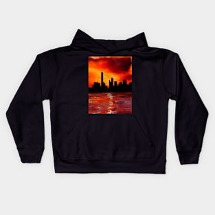 City Sunset Kids Hoodie